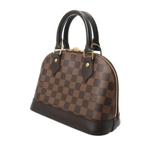 Louis Vuitton Canvas Brown Alma Handbag Monogram